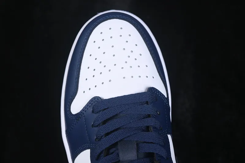 All categories Air Jordan Jordan series basketball shoes Air Jordan 1 Low Air Jordan 1 Low AJ1 Joe 1 white and blue low-top retro cultural basketball shoes 553558-404